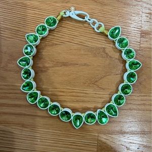 J. Crew Rockstud Candy Green Necklace